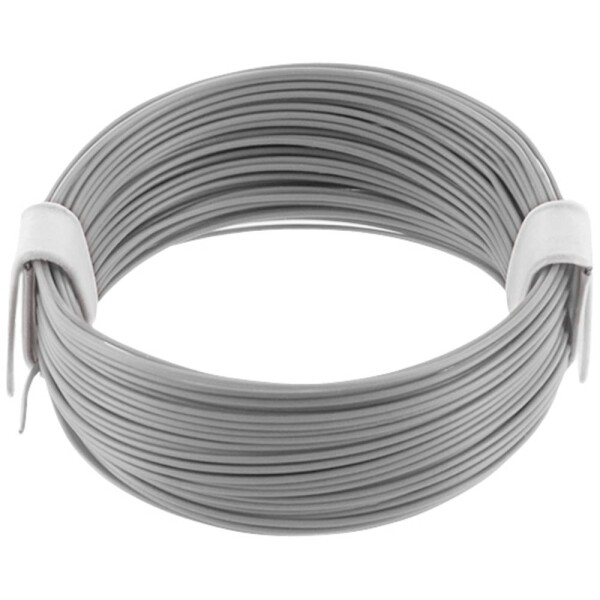 Econ connect KL004GR10 opletenie / lanko, 1 x 0.04 mm², sivá, 10 m; KL004GR10