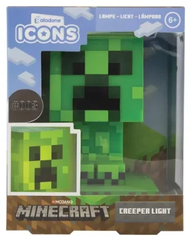 Paladone Creeper Icon Light Minecraft / Stolová lampa / 3x AAA batérie (PP6593MCFVEPM)