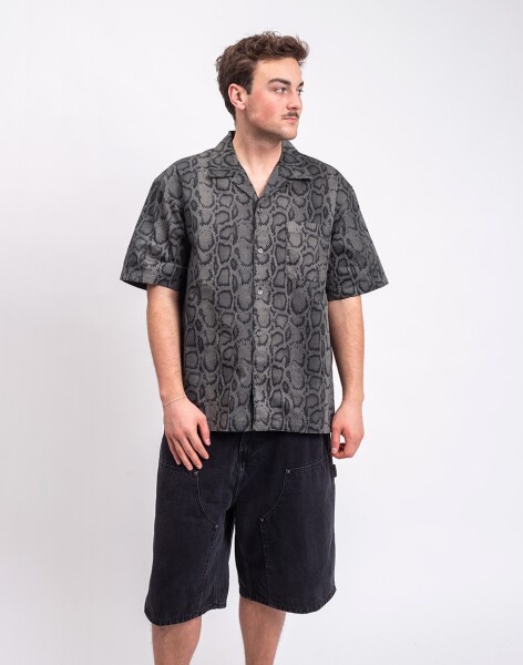 Carhartt WIP S/S Snake Camo Shirt Snake Camo, Leaf garment dyed S