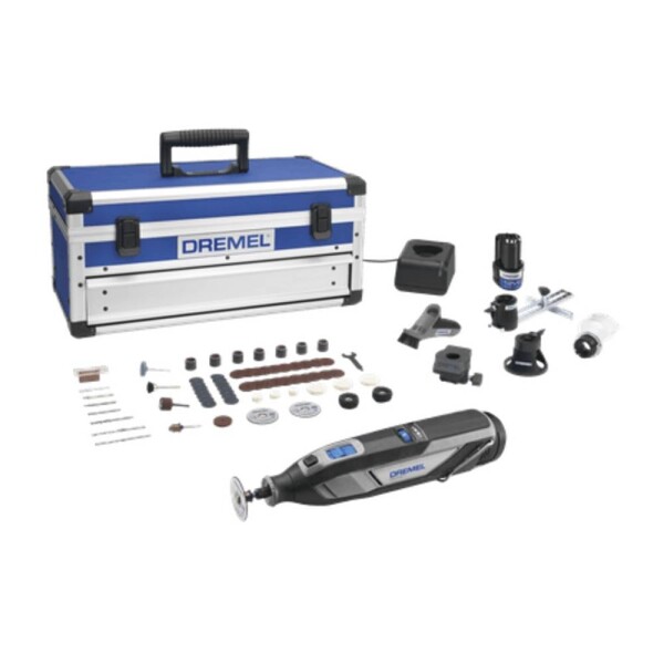 Dremel 8240-5/65 multifunkčné náradie + akumulátor, vr. nabíjačky, + púzdro, vr. príslušenstva, 12 V, 2.0 Ah, F0138240JK; F0138240JK