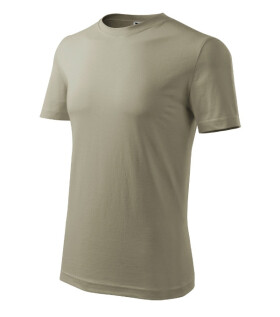 Klasické nové pánske tričko light khaki S