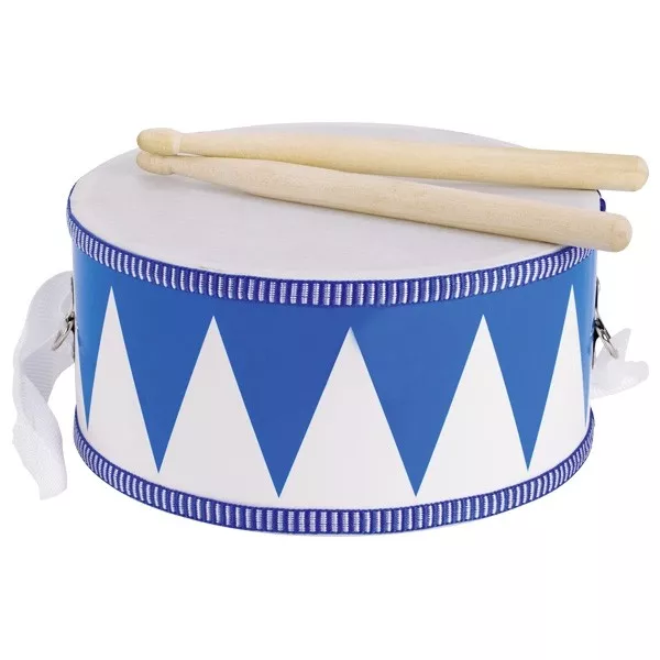 Goki Goki Bubienok modrý s drevenými paličkami, 20 cm