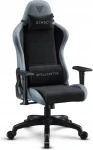 SENSE7 Spellcaster Fuku PU čierno-šedá / Herná stolička / Ekokoža + Alcantara / nastaviteľná / nosnosť 150 kg (5902659845207)