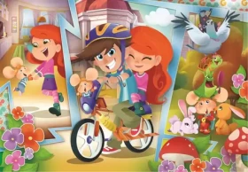 Clementoni PUZZLE Myšiak Gigio sa baví s kamarátmi MAXI