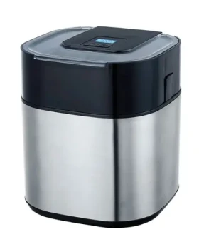 Guzzanti GZ 158 strieborná-čierna / Zmrzlinovač / 9.5W / Nádoba 1.5 L / LCD displej (GZ 158)