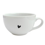Bella Rose Porcelánový hrnček Čierne srdce 300 ml