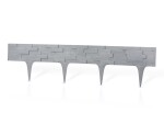 Palisádový obrubník – Stone Palisade, sivá 3,12 m (balenie 4 ks o dĺžke 0,78 m)