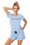 Pyžamo Donna Star Short w/r S-2XL modrá M