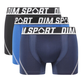Pánske športové boxerky 3 ks DIM SPORT MICROFIBRE BOXER 3x - DIM SPORT - čierna XL