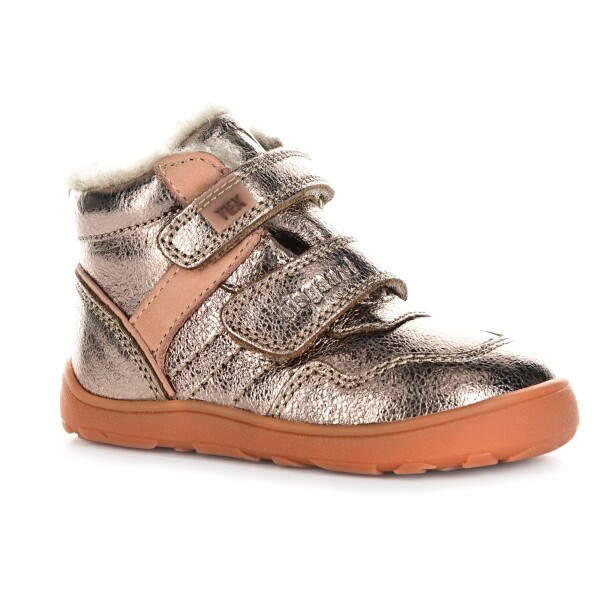 Bisgaard Becky Tex Rose gold zimné barefoot topánky 23 EUR
