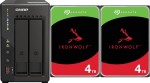 Qnap TS-253E-8G + 2x Seagate IronWolf 4TB (ST4000VN006)
