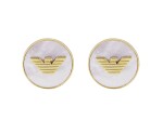 Emporio Armani Pôvabné náušnice s perleťou Eagle Logo EGS3141710