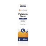 LIVSANE Melatonín 1 mg sprej mäta 25 ml