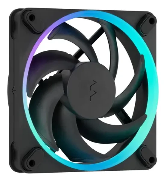 Fractal Design Momentum 12 RGB čierna 3-pack / Univerzálny ventilátor / 120 mm / 350-2200 RPM / 28 dB / ARGB / 4-pin PWM (FD-F-MR1-1203)