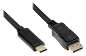 Good Connections USB-C (M) - DisplayPort 1.2 (M) 5m čierna / Kábel / 4K UHD 60Hz / 21,6 Gbit/s (GC-M0108)