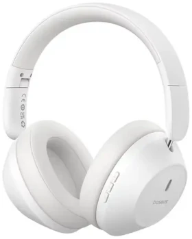 Baseus Bass 30 Max biela / Bezdrôtové slúchadlá / mikrofón / Bluetooth 5.3 / ENC (A00070700211-00)