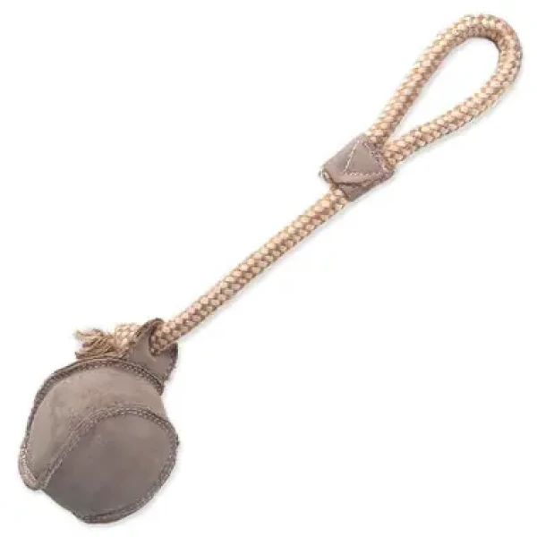 Dog Fantasy Hračka - Dura-fused loptička s lanom kože a juta 32cm (444-298025)