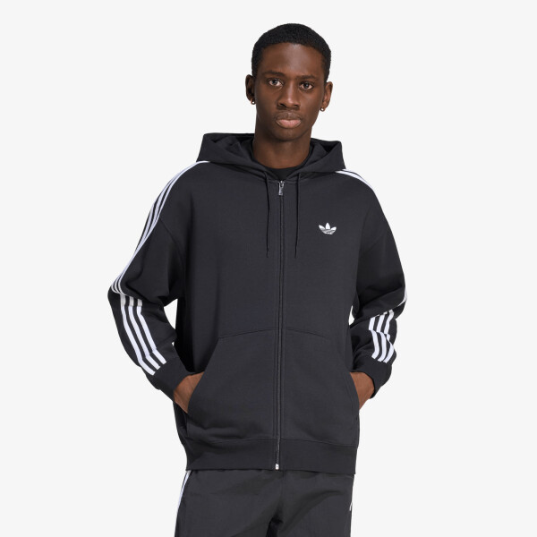 Mikina adidas Adicolor Oversize Full-Zip Hoodie Black XL