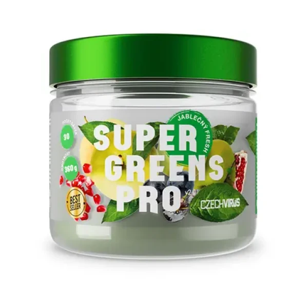 Slovak Virus Super Greens Pro V2.0 jablkový fresh 360 g (13977)