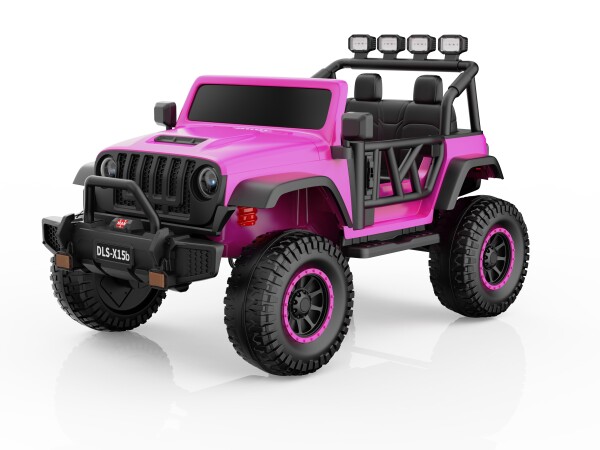 Mamido Mamido Elektrické autíčko Buggy BIG FOOT 4x4 ružové 24V | 800W | 60 kg | EVA | LED | 2,4 Ghz | ECO koža