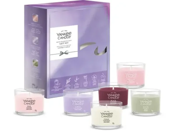 Yankee Candle Darčeková sada vonných sviečok Celoročné 2026 / 6 ks v skle / 6 vôní