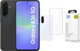 Samsung Galaxy A36 5G 6/128GB Czarny (SM-A366BZKBEUE) + Etui Clear Case