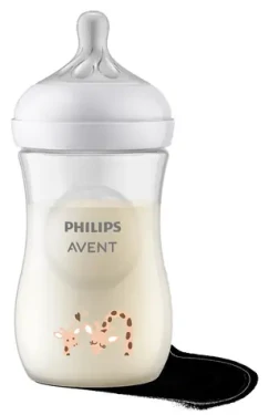 Philips AVENT Natural Response Žirafa SCY903/66 oranžová / Dojčenská fľaša / 260 ml / 1m+