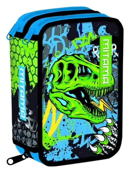 MITAMA Triplo Dinosaurus / Školský peračník / trojposchodový / 47 ks školských potrieb (64860)