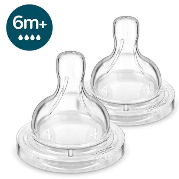 Philips SCY764/02 Avent / Náhradný cumlík / Anti-colic / Rýchly prietok / 2 ks (SCY764/02)