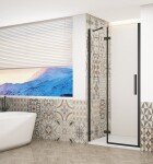 GELCO TRINITY BLACK dvere do niky ľavé, 800 číre sklo, GT1280CL-B GT1280CL-B