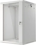 Lanberg WF01-6618-10S sivá / Nástenný rozvádzač / 19" / 18U / 600×600 mm / Flat pack (WF01-6618-10S)