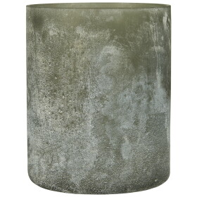 IB LAURSEN Sklenený svietnik Frosted Glass Dusty Green