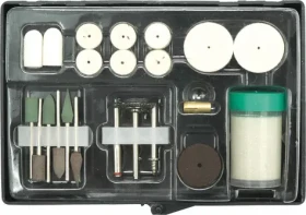 Vorel Sada príslušenstva na brúsenie 22 ks / Sada príslušenstva / Pre rovné brúsky / Otvor nástroja 3,2 mm (TO-25412)