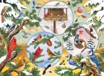 COBBLE HILL Puzzle Kúzlo vtáčikov v zime