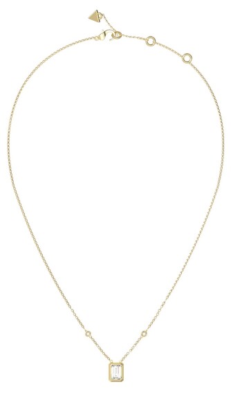 Guess Nestarnúci pozlátený náhrdelník 4G Light JUBN05249JWYGT/U