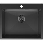 MEXEN - Solix oceľový drez 1-bowl 600 x 500 mm, čierna 6408601000-70