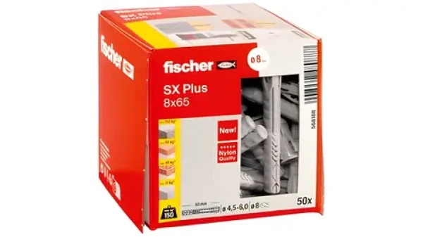 Fischer SX 8x65 rozperná hmoždinka / Hmoždinka / 50 ks (568108)
