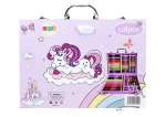 Mamido Umelecká sada v kufríku s jednorožcom 128 ks ružová