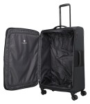 Veľký textilný kufor na kolieskach Travelite Corsiica L Black