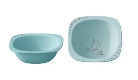 NIP NATURE line miska 2ks modrá / od 4 mesiacov (NIP38842-51)
