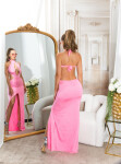 Sexy Neckdress Backless Strass Einheitsgroesse