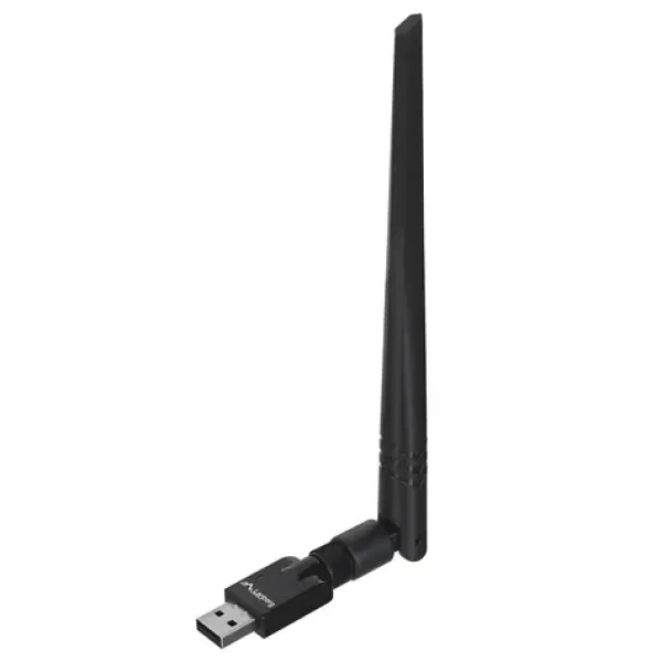 Lanberg Wi-Fi adaptér N300 čierna / Wi-Fi adaptér / USB 2.0 / 300 Mbit/s / interná a externá anténa (NC-0300-WIE)