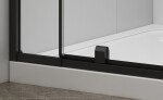POLYSAN - EASY BLACK otočné sprchové dvere 880-1020, sklo BRICK EL1738B