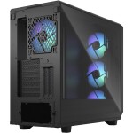 Fractal Design Meshify 2 RGB TG Light Tint čierna / E-ATX / 2x USB 3.2 / 2x USB-C 3.2 / 4X 140mm / bez zdroja / priehľadná (FD-C-MES2A-06)