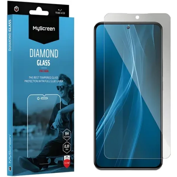 MyScreen Diamond Glass edge Full Glue čierna / Ochranné sklo / Huawei Nova 11 / 9H / lepenie cez celý displej (MD7834TG DEFG BLACK)