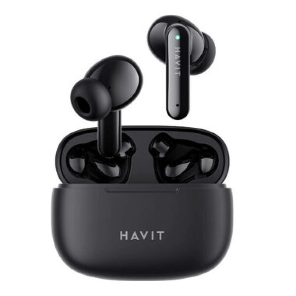 Havit TW967B čierna / Bezdrôtové slúchadlá do uší / mikrofón / Bluetooth 5.1 / nabíjacie púzdro / až 5 h (TW967B)