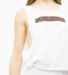 Dámsky Tank Top Calvin Klein bílá potiskem