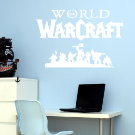 Veselá Stena Samolepka World of Warcraft Farba: bílá, Veľkosť: 60 x 39 cm