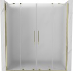 MEXEN/S - Velar Duo posuvné sprchové dvere 180, dekor, zlatá 871-180-000-32-50