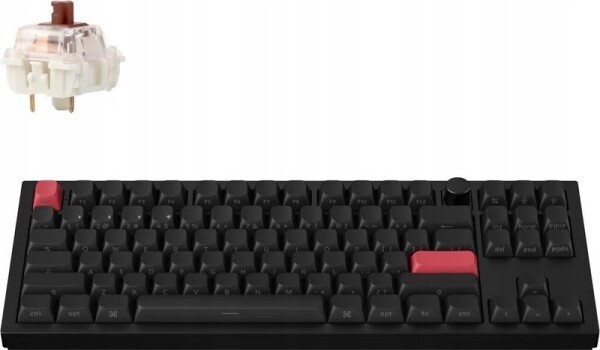 Keychron Keychron Q3 Max QMK/VIA Wireless Custom Mechanical Keyboard Fully Assembled Knob (Side-Printed Keycaps) / Carbon Black / Gateron Jupiter Brown
